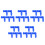 25Pcs Blue Rubber Plug Caps Durable Replacement Boots 6