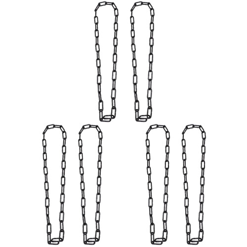 6Pcs Black Iron Hanging Chains for Plant Pots Feeder Lanterns 1