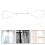 2Pcs Silver Curtain Hanging Wire Kit Metal Adjustable Reliable 10