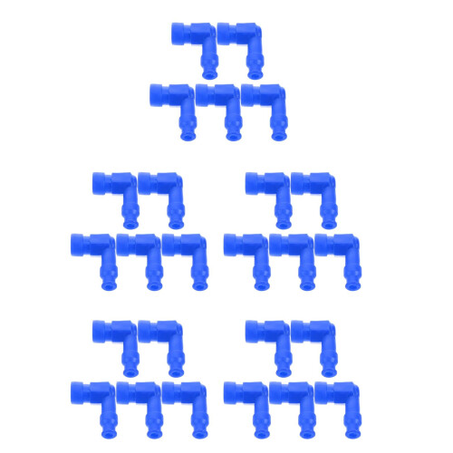 25Pcs Blue Rubber Plug Caps Durable Replacement Boots 2
