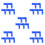 25Pcs Blue Rubber Plug Caps Durable Replacement Boots 7