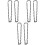 6Pcs Black Iron Hanging Chains for Plant Pots Feeder Lanterns 3