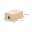 20Pcs Single Hole Phone Line Cable Splitter Plastic Junction Box Beige 3