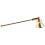 2Pcs Elegant Gold Metal Flame Snuffer Bell Shape with Extended Handle 1