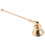 2Pcs Elegant Gold Metal Flame Snuffer Bell Shape with Extended Handle 9