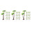 30Pcs Miniature Palm Tree Models Plastic Green Fake Tropical Decor 3