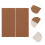 4Pcs Portable Mini Drawing Notebook - Light Brown Storyboard Organizer 10
