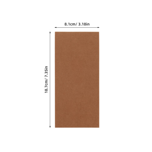 4Pcs Portable Mini Drawing Notebook - Light Brown Storyboard Organizer 1