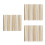 45Pcs Bamboo DIY Folding Fan Frame Multi Color Handmade Fan Ribs Set 5