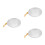 3Pcs Transparent Plastic Face Basin with Hanging Strap for Skincare 9