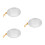 3Pcs Transparent Plastic Face Basin with Hanging Strap for Skincare 8