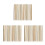 45Pcs Bamboo DIY Folding Fan Frame Multi Color Handmade Fan Ribs Set 8