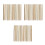 45Pcs Bamboo DIY Folding Fan Frame Multi Color Handmade Fan Ribs Set 4