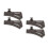 4Pcs Plastic Replacement Train Track Sets for Toy Train Play Black 6