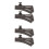 4Pcs Plastic Replacement Train Track Sets for Toy Train Play Black 7