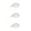 3Pcs Transparent Plastic Face Basin with Hanging Strap for Skincare 5
