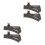 4Pcs Plastic Replacement Train Track Sets for Toy Train Play Black 5
