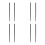 8Pcs Black Steel Stitching Needles Essential Crafting Tool 8