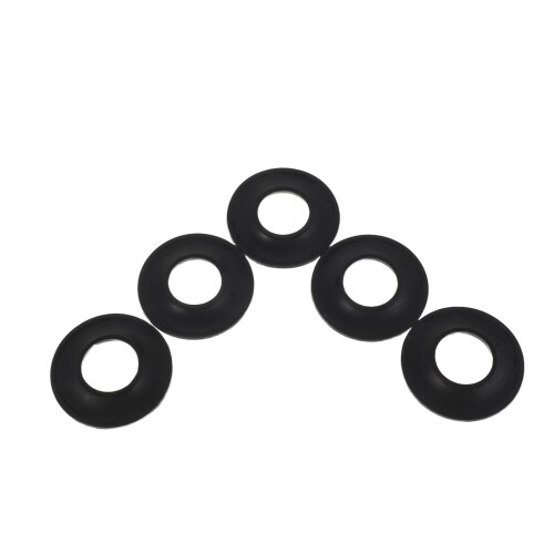 5Pcs Rubber Tub Stopper Gaskets Universal Black Drain Seals