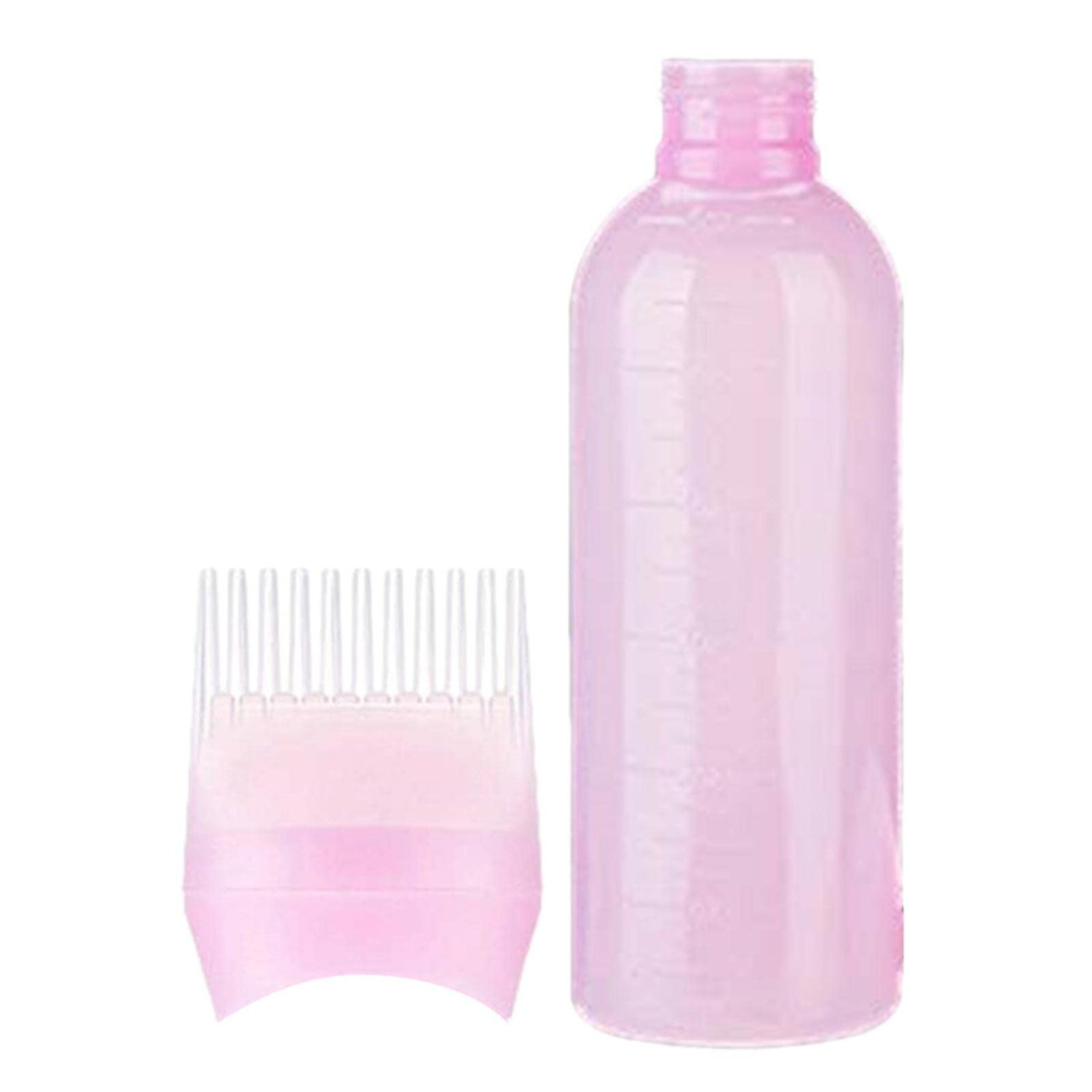 Pink Hair Dye Applicator Bottle With Comb, 6Oz Mess Root Coverage And Precise Control