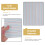 5Pièces Tableau Effaçable À Lignes Double Face Compact Pour 8