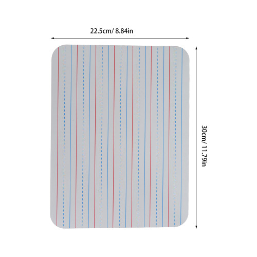 5Pièces Tableau Effaçable À Lignes Double Face Compact Pour 1