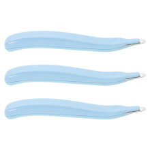 15Pcs Abs+iron Staple Removal Tool Portable Nail Extractor Sky-Blue