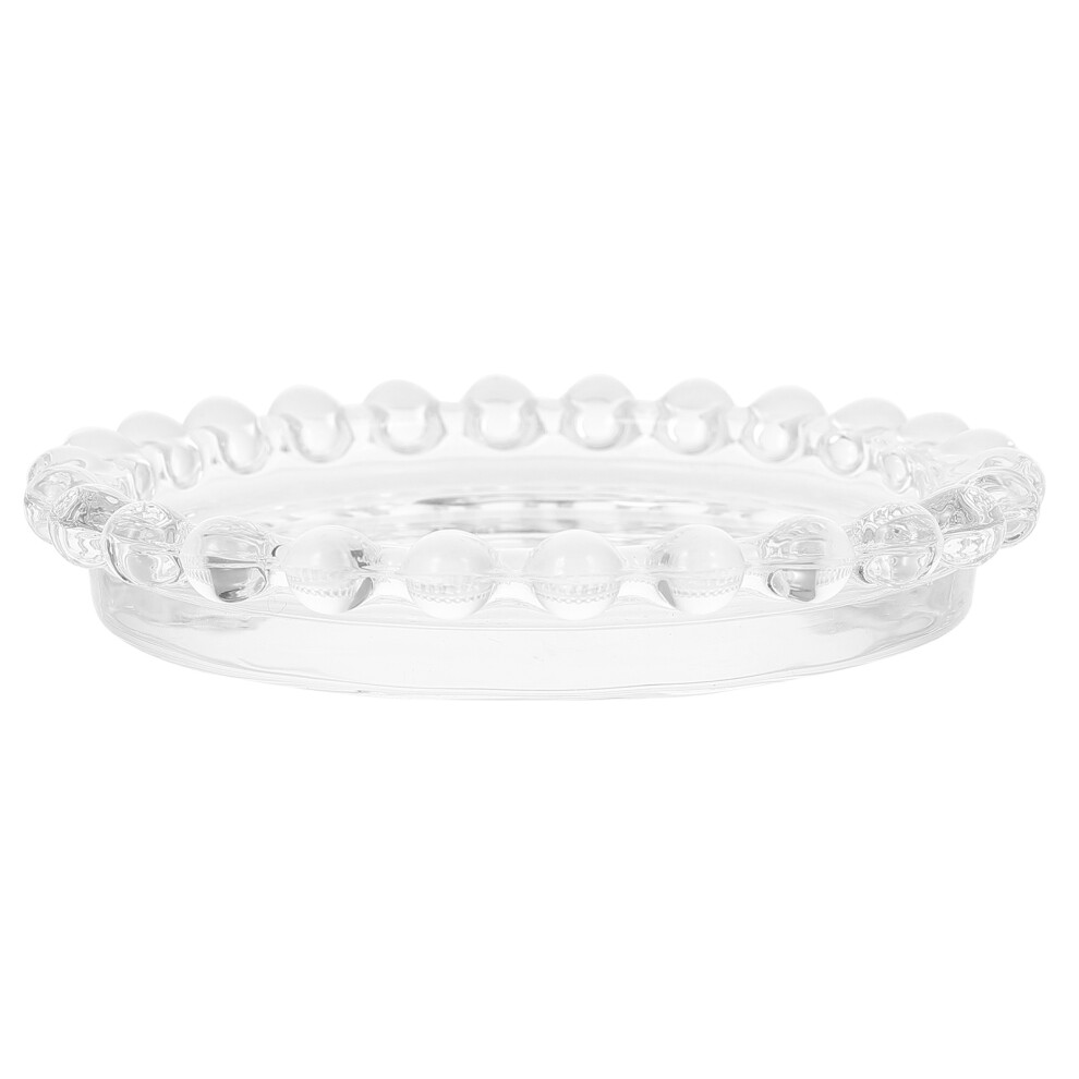 Vaguelly 2Pcs Durable Crystal Nail Color Palettes Nail Brush Stand For Salon