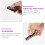 2Pcs Black Adjustable Angle Phone Ring Holder Aluminum Alloy Stand 11