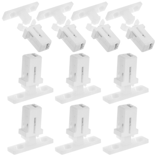 40Sets Plastic+iron Door Push Latch White Trash Bin Lock Replacement