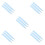 15Pcs Abs+iron Staple Removal Tool Portable Nail Extractor Sky-Blue 4