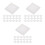 60Pcs Portable Mini White Canvas for Painting Cotton Canvas Frame Set 5