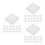 60Pcs Portable Mini White Canvas for Painting Cotton Canvas Frame Set 8