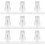 40Sets Plastic+iron Door Push Latch White Trash Bin Lock Replacement 3