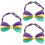 3Pcs Unique Bow Tie for Men Multi Color Adjustable Bowties for Parties 8