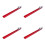 4Pcs Stable Adjustable Circular Saw Positioning Clamp in Red Aluminum 10