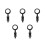 5Pcs Aluminum Motorcycle Thumb Throttle Mounts for Handlebar Control 8