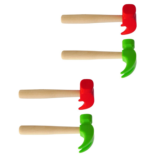 16Pcs Wood Hammer Tool Set for Kids Educational Play 2