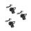 3Pcs High Brightness LED Stage Spotlights Portable for Indoor Use 4