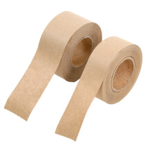 6Pcs Creative Light Brown Paper Sealing Tape School Supplies
