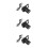 3Pcs High Brightness LED Stage Spotlights Portable for Indoor Use 8