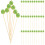 300Pcs Multi Bamboo Fruit Skewers Leaf Shaped Disposable Snack Picks 9