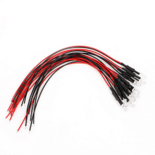 10 Stück DC24V18cm5mm vorverdrahtete LED-Leuchtdioden Rot18cm Rot18cm
