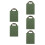5Pcs Olive Green Yoga Sandbag with Handle Durable Canvas for Training 5