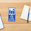 12Pcs Blue PVC Waterproof Recycle Label Stickers for 4