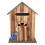Locking Wood Mailbox Light Brown Wall-Mounted Suggestion Box 1