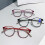 Lesebrille mit Blaulichtfilter, runde Brille, Lila, Stärke 400 3