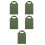 5Pcs Olive Green Yoga Sandbag with Handle Durable Canvas for Training 7