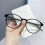 Lesebrille mit Blaulichtfilter, runde Brille, Lila, Stärke 400 5