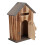 Locking Wood Mailbox Light Brown Wall-Mounted Suggestion Box 6